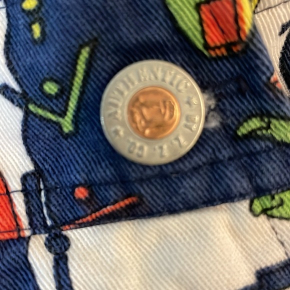 Vintage Wilbur kookmeyer cartoon surf capri overalls 90s Small - Picture 4 of 9